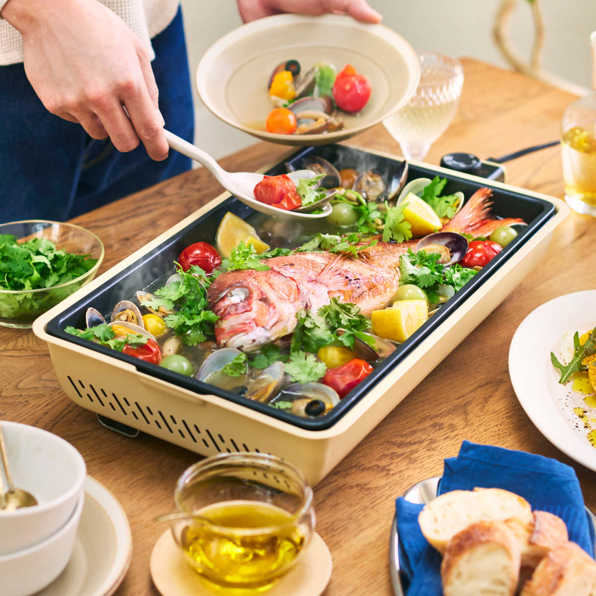 楽天市場】BRUNO フラットホットプレート 防水 蓋付き （ ブルーノ