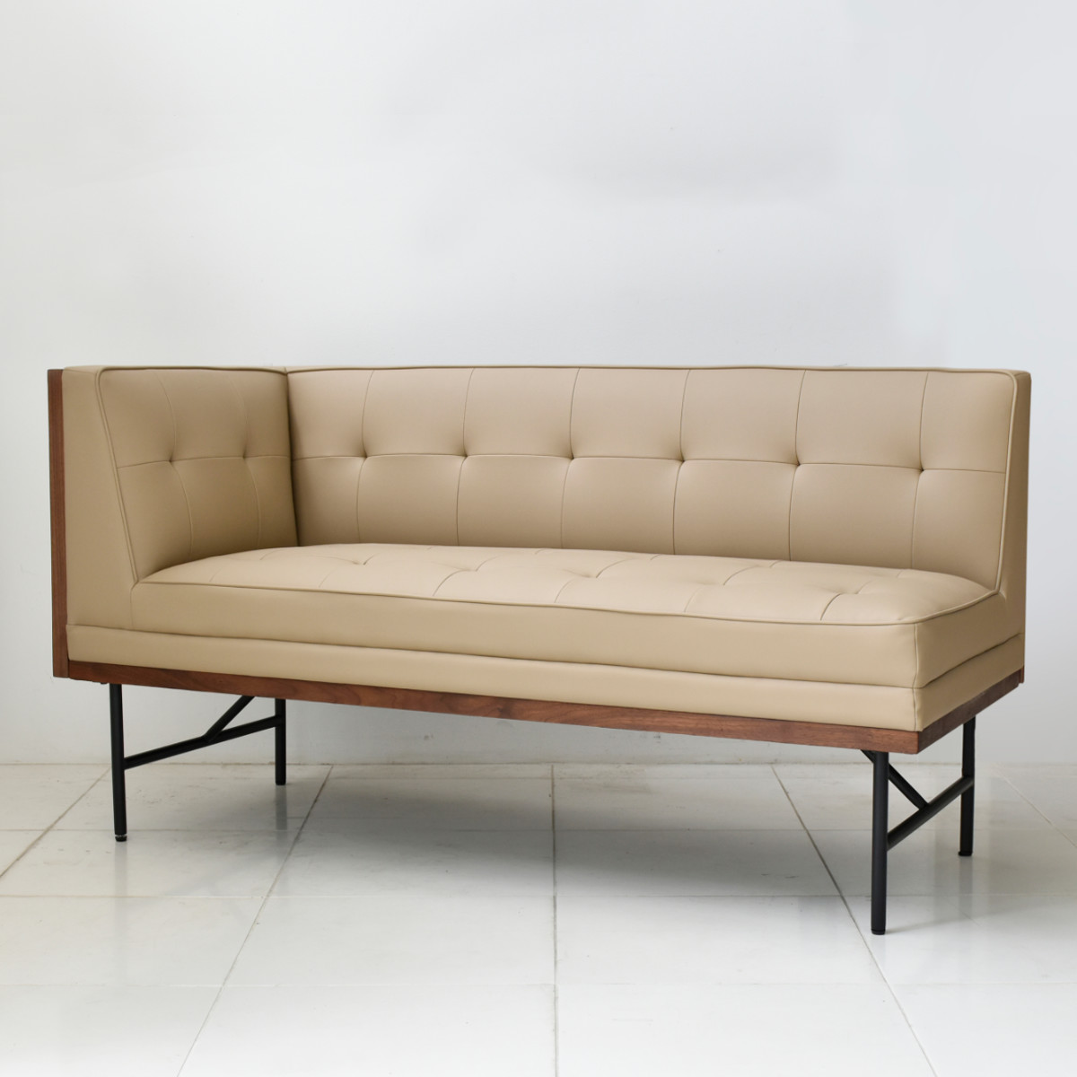 楽天市場】カウチソファ 右肘タイプ ヴィンテージ調 PVCレザー張り 幅