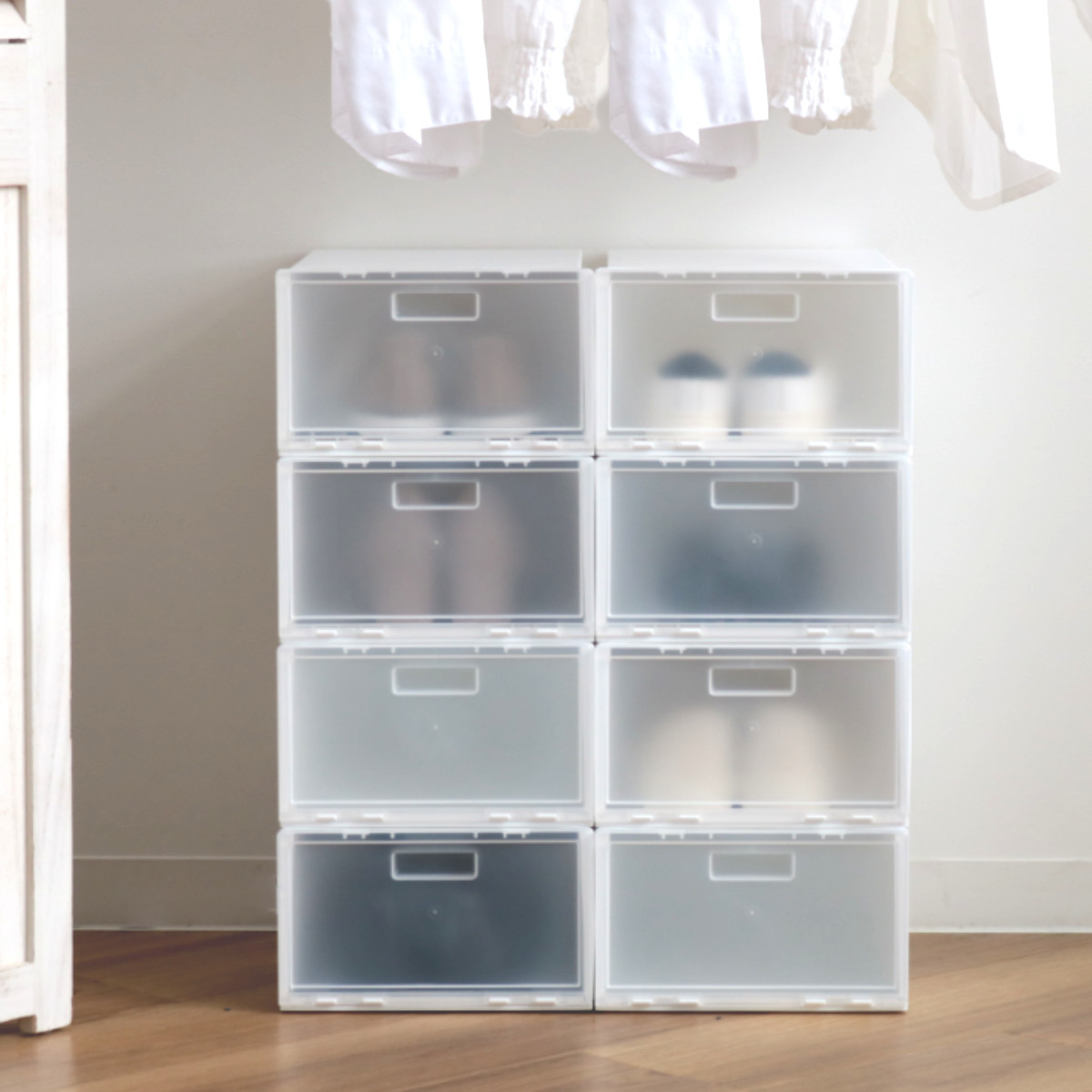 楽天市場】靴箱 シューズボックス i-Zucc 4個セット （ 靴 収納