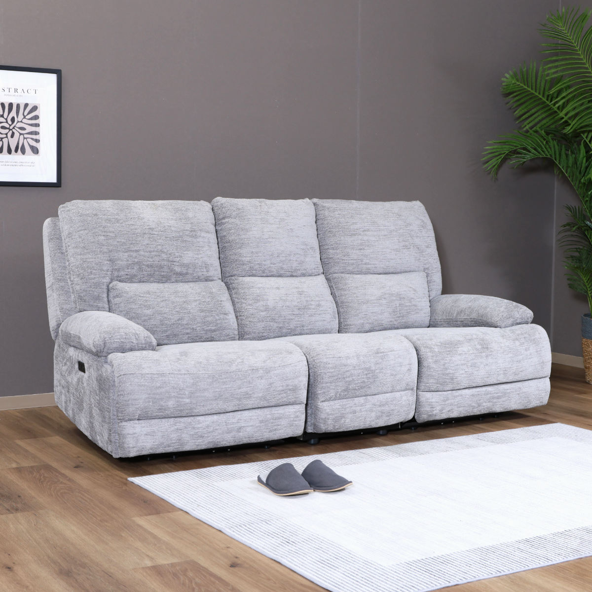 楽天市場】ソファ 3人掛け 幅206cm 電動リクライニング GRACE