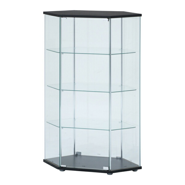 楽天市場】コレクションケース 4段 コーナー型 ガラスケース 前後扉式