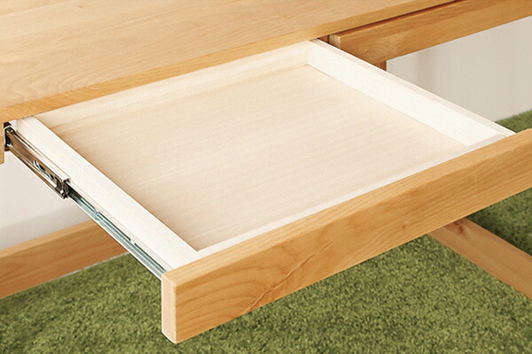 楽天市場】学習机 引出し付 ワークデスク 天然木 アルダー材 オイル