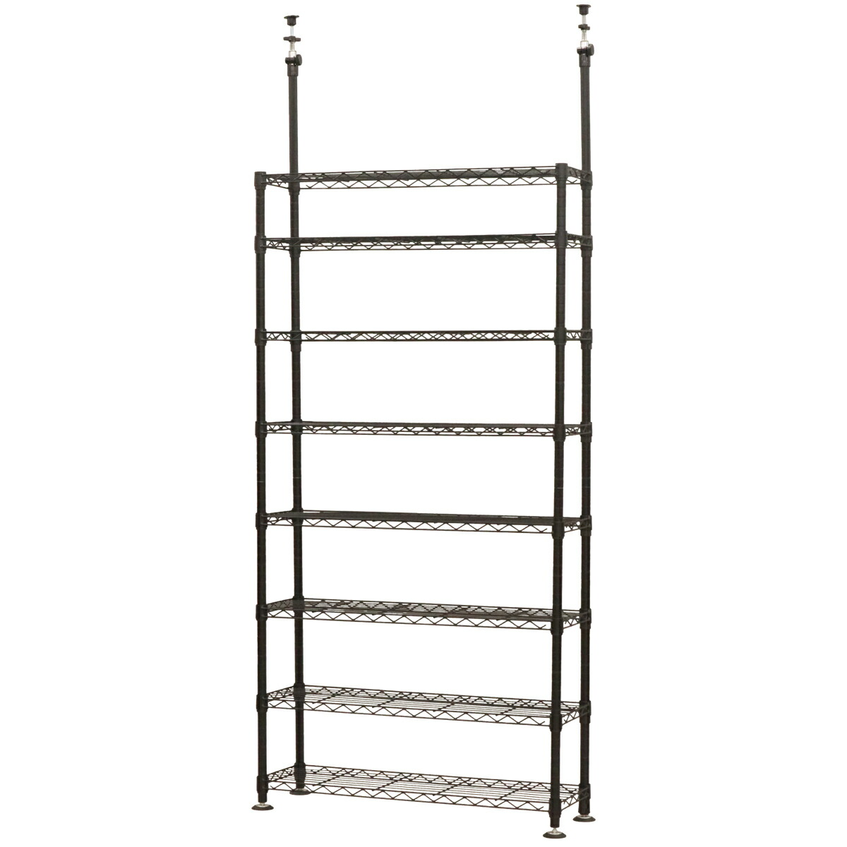 楽天市場】突っ張り スチールラック 幅93cm 8段 高耐荷重 簡単組立