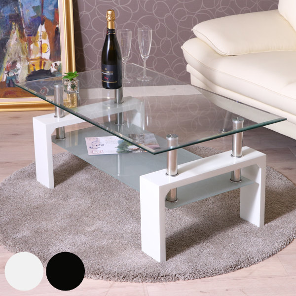 楽天市場】センターテーブル 幅100cm ガラス テーブル ガラス天板