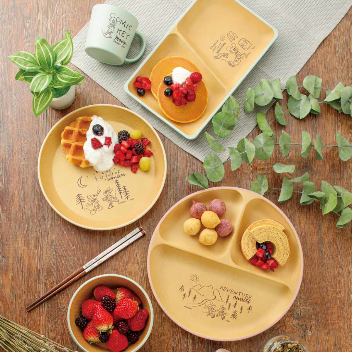 楽天市場】プレート mA 抗菌 スクエアプレート ミッキーマウス （ 24cm