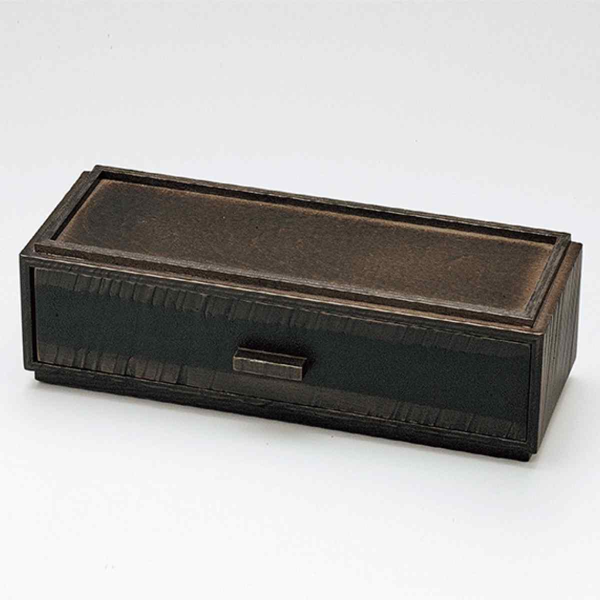 楽天市場】箸箱 木製 荒彫 カスター 引き出しタイプ よもぎ塗 楊枝入れ