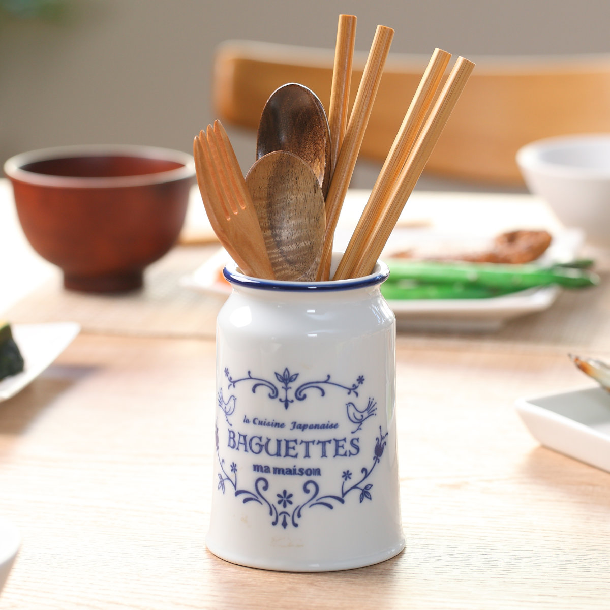 楽天市場】箸立て キュジーヌ （ 陶器 日本製 カトラリースタンド