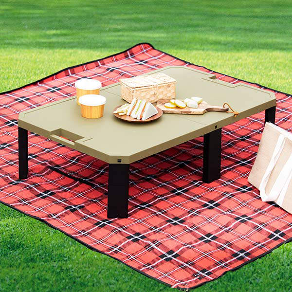 楽天市場】レジャーテーブル 折りたたみ ワイド 90×55cm ピクニック