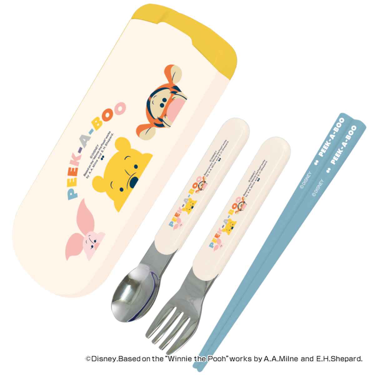 楽天市場】トリオセット 箸 スプーン フォーク くまのプーさん PEEK-A
