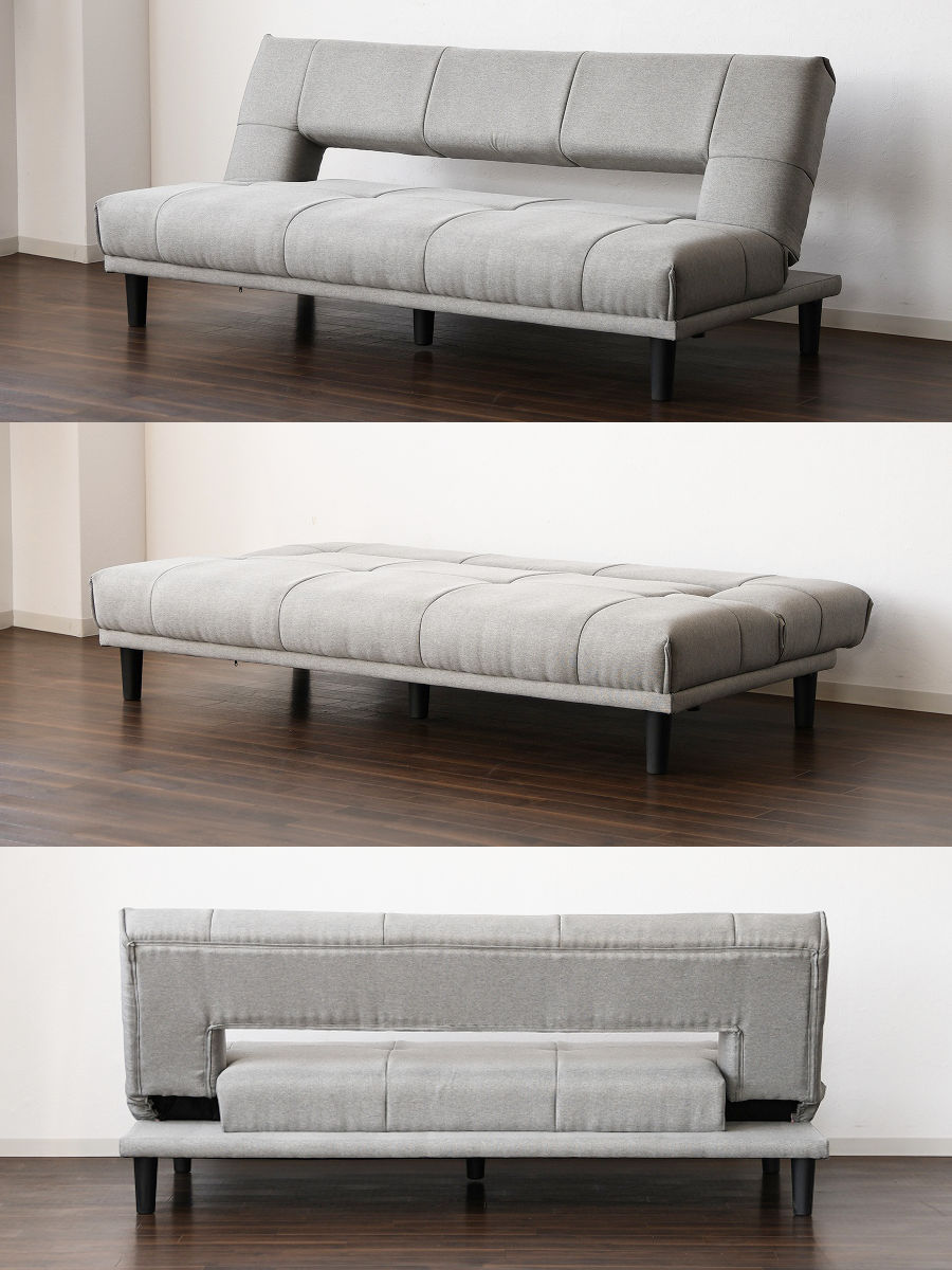 楽天市場】ソファベッド 幅180cm ロッコツー （ 3段階 リクライニング