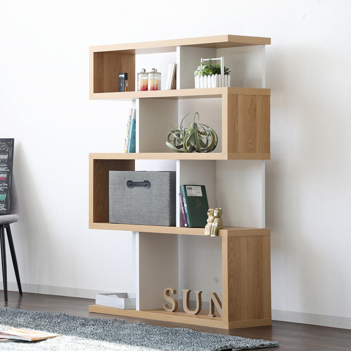 楽天市場】ジグザグラック 4段 オープンラック 日本製 幅88cm