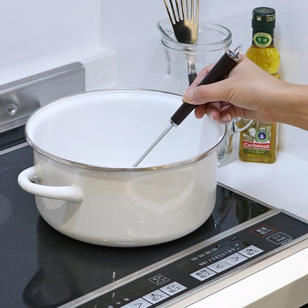 楽天市場】両手鍋 22cm IH対応 ホーロー 蓋付き アミュレット （ ガス