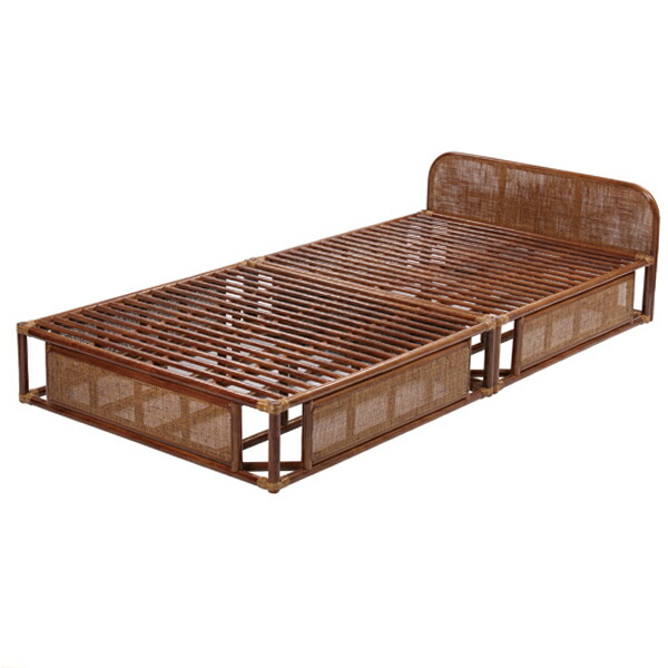楽天市場】籐 ラタン ベッドフレーム シングル （ 送料無料 ラタン