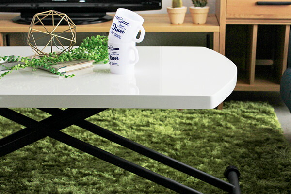 楽天市場】テーブル 高さ調整 高さ25cm〜72cm 幅120cm センター