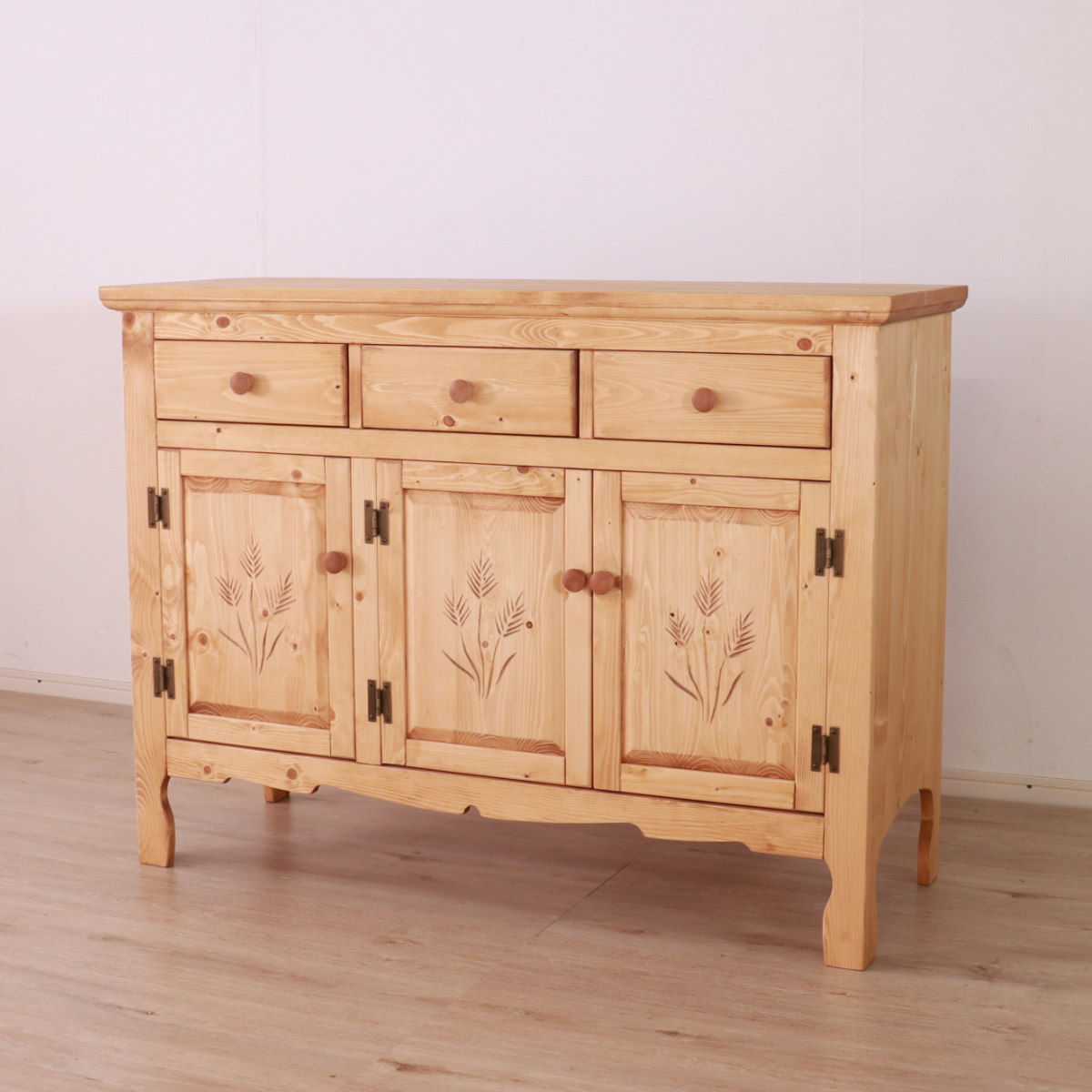 楽天市場】キャビネット カントリー調 パイン材 Farmer 幅120cm