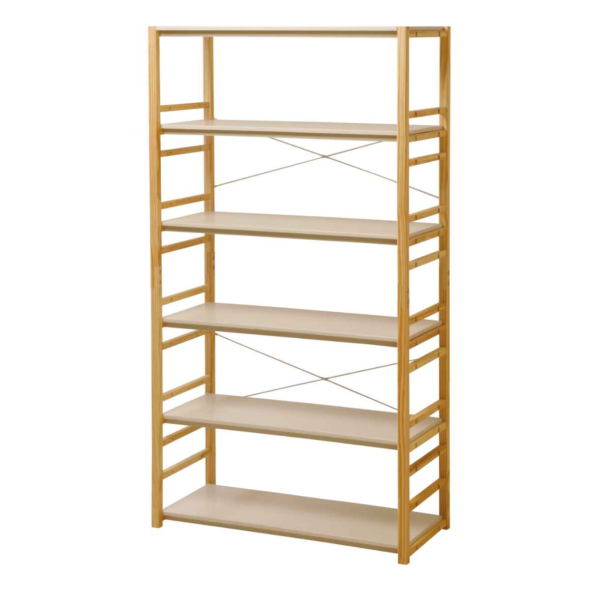 楽天市場】フリーラック 6段 天然木 オープンラック パレット 約幅85cm