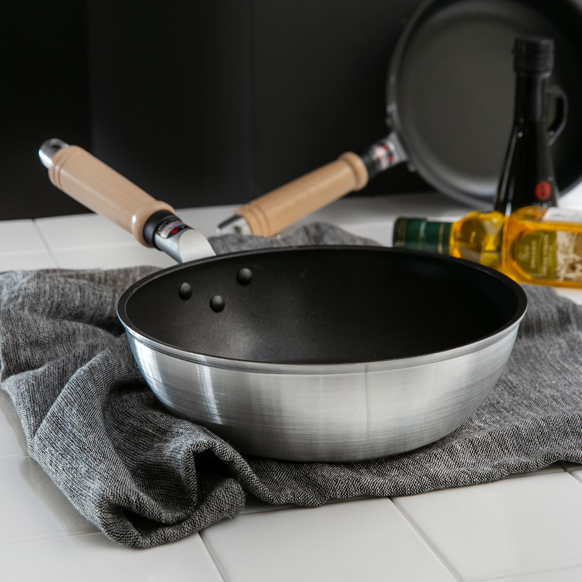 楽天市場】フライパン 22cm 深型 ガス火専用 ディープパン 新マイ