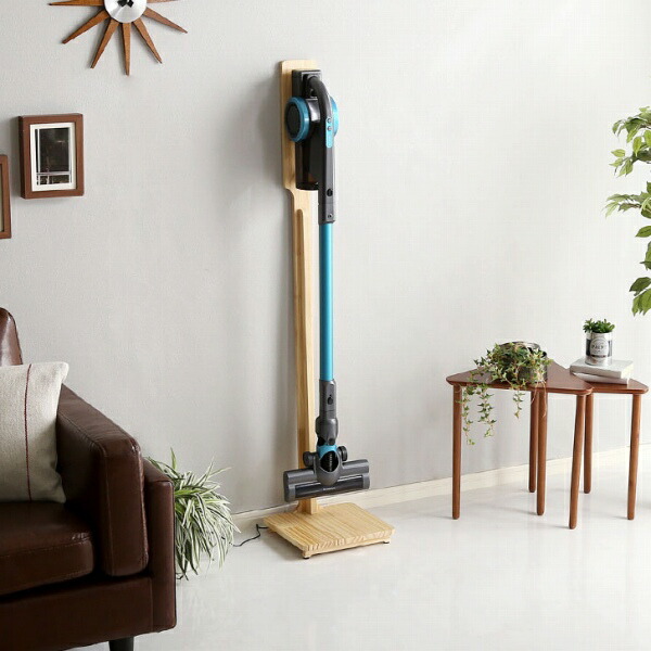 楽天市場】コードレスクリーナー スタンド 木製 掃除機 吊り下げ
