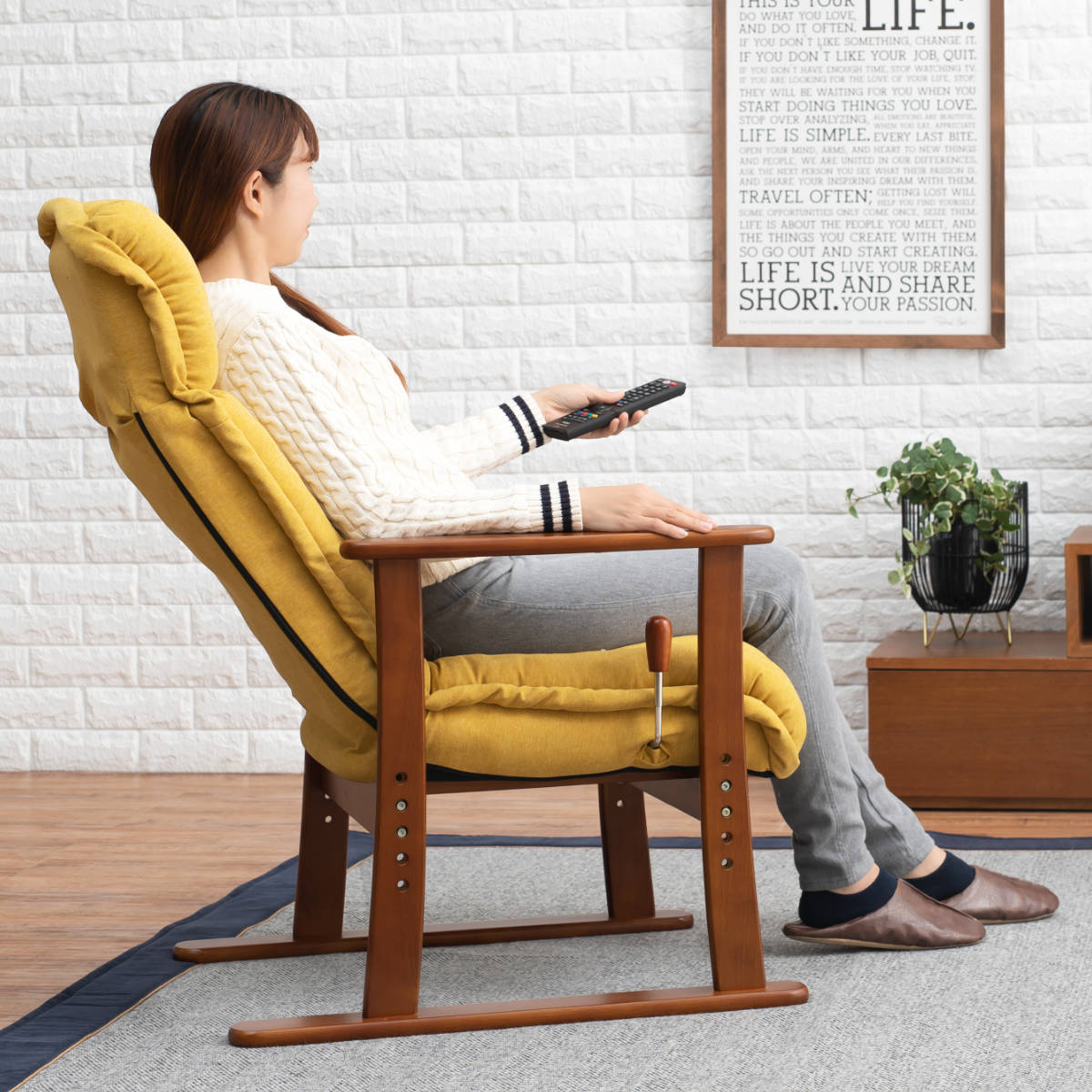 楽天市場】高座椅子 高齢者 リクライニング 肘掛 疲れにくい 座面高36