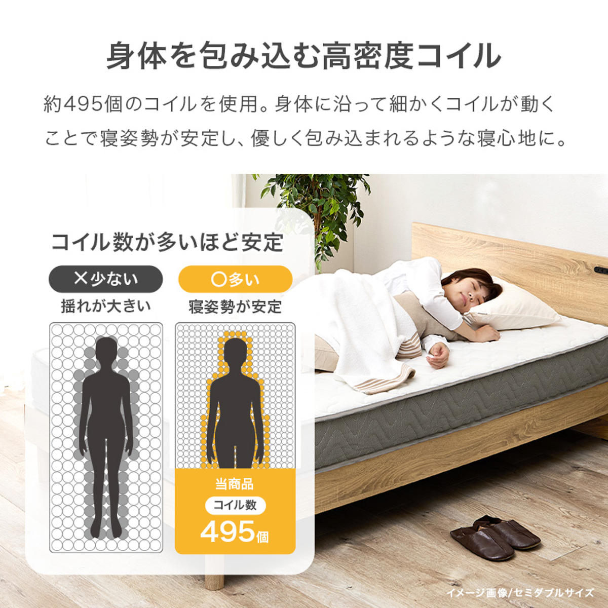 楽天市場】マットレス ポケットコイル シングル 寝心地柔らか 圧縮梱包