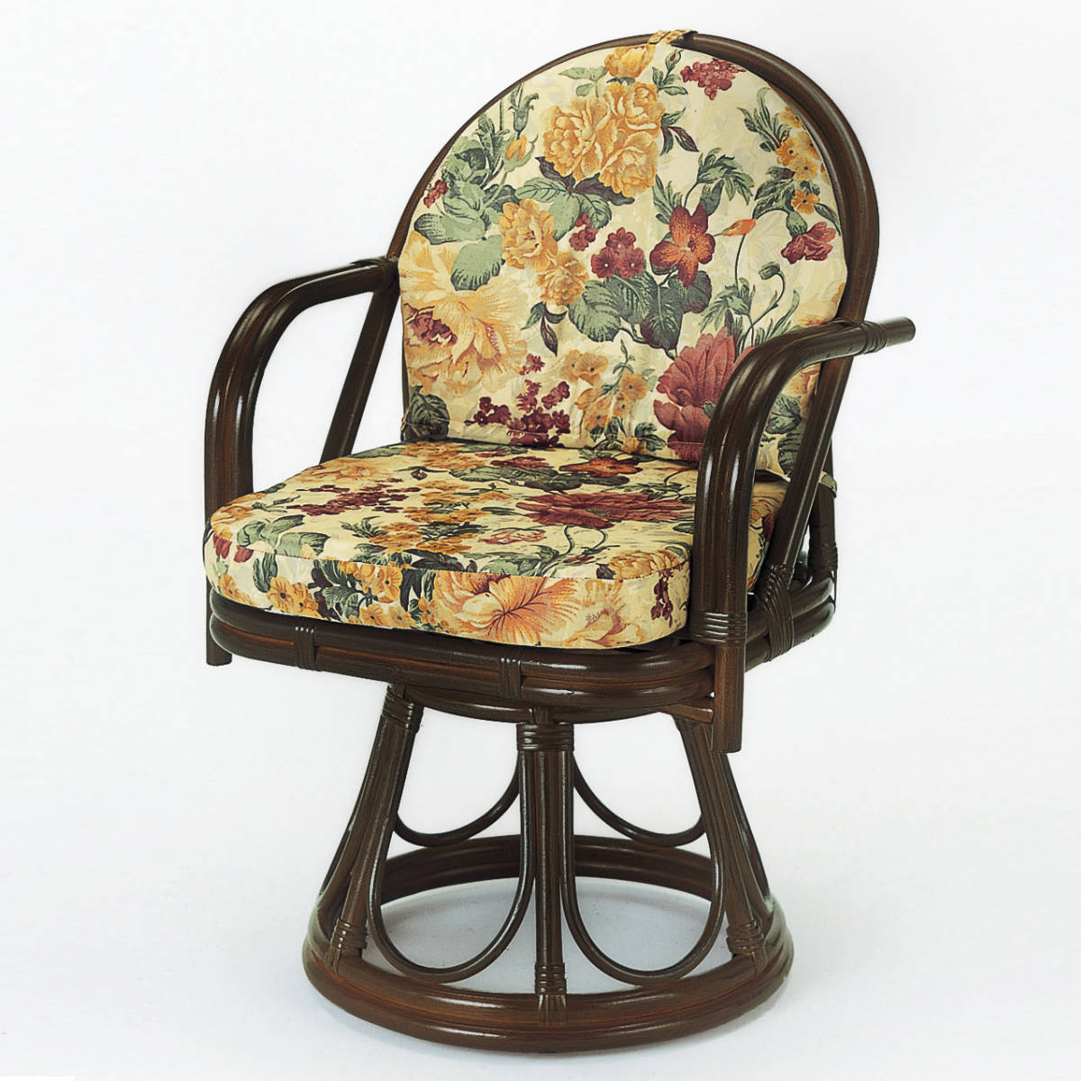 楽天市場】籐 回転座椅子 ハイタイプ ラタンチェア 座面高43cm （ 送料