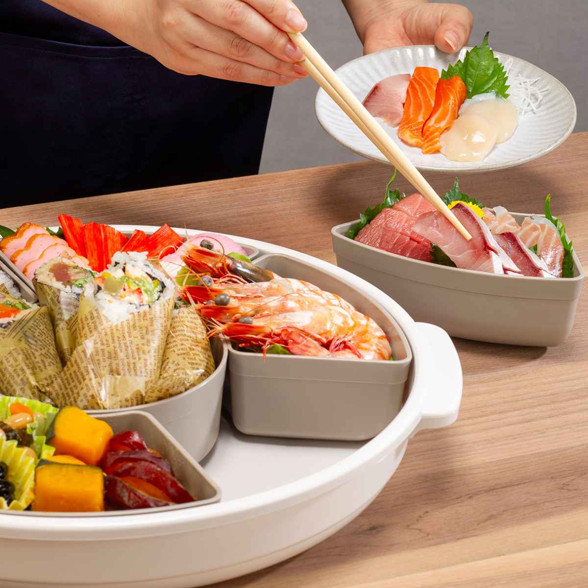 楽天市場】オードブル皿 39cm 仕切り皿 プラスチック （ オードブル