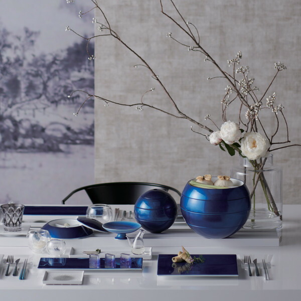 楽天市場】お重 3段 珠型三段段重 中 M.STYLE URUSHI 漆石 食器 磁器