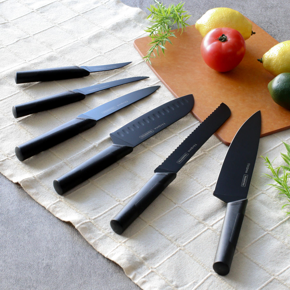 楽天市場】包丁 6点セット ニグマ ブラック トラモンティーナ