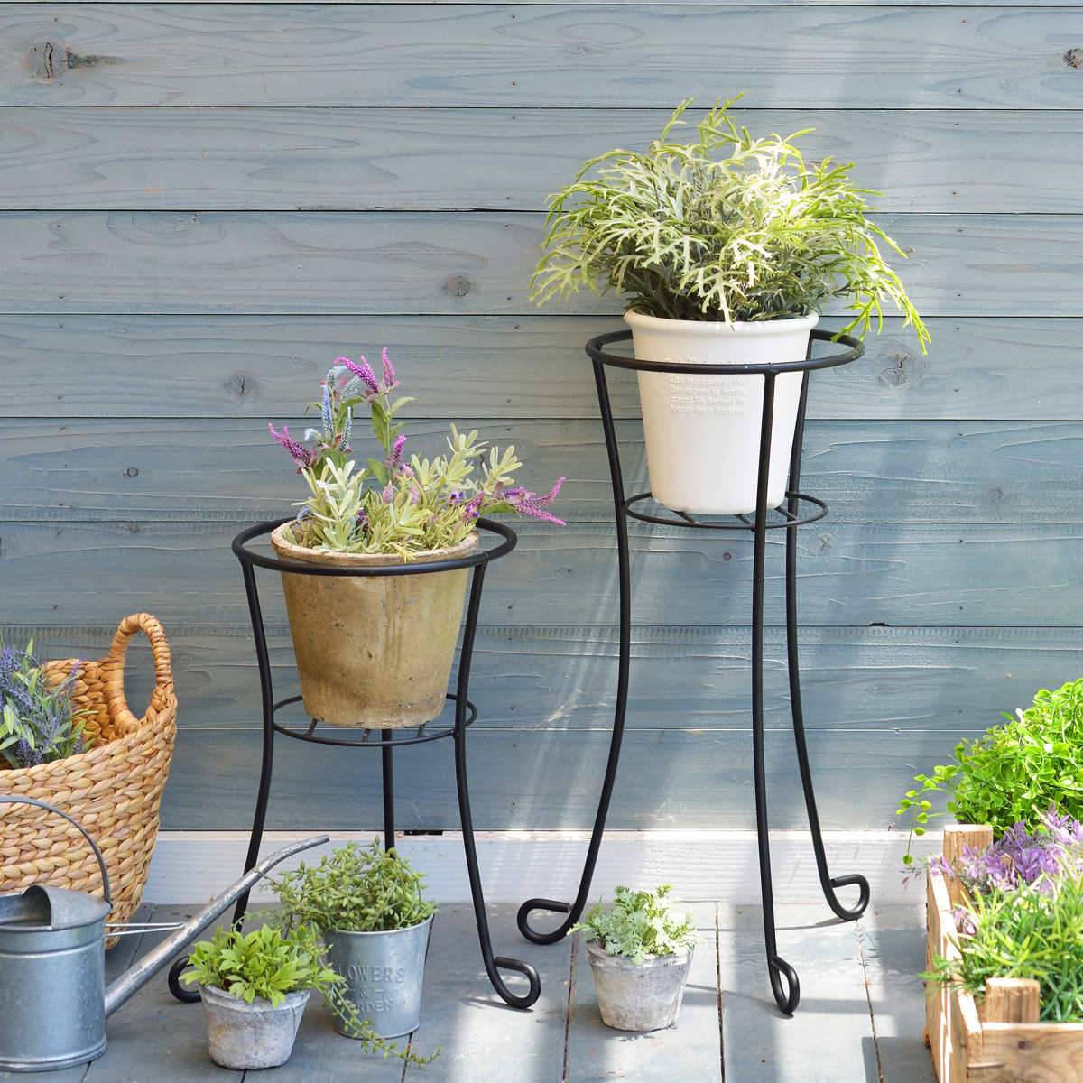 楽天市場】プランタースタンド フラワーボール 高さ59.8cm （ フラワー