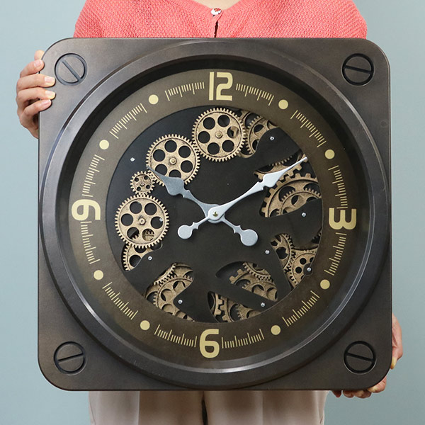 楽天市場】掛け時計 ギアクロック Gear Clock 幅49cm （ 送料無料