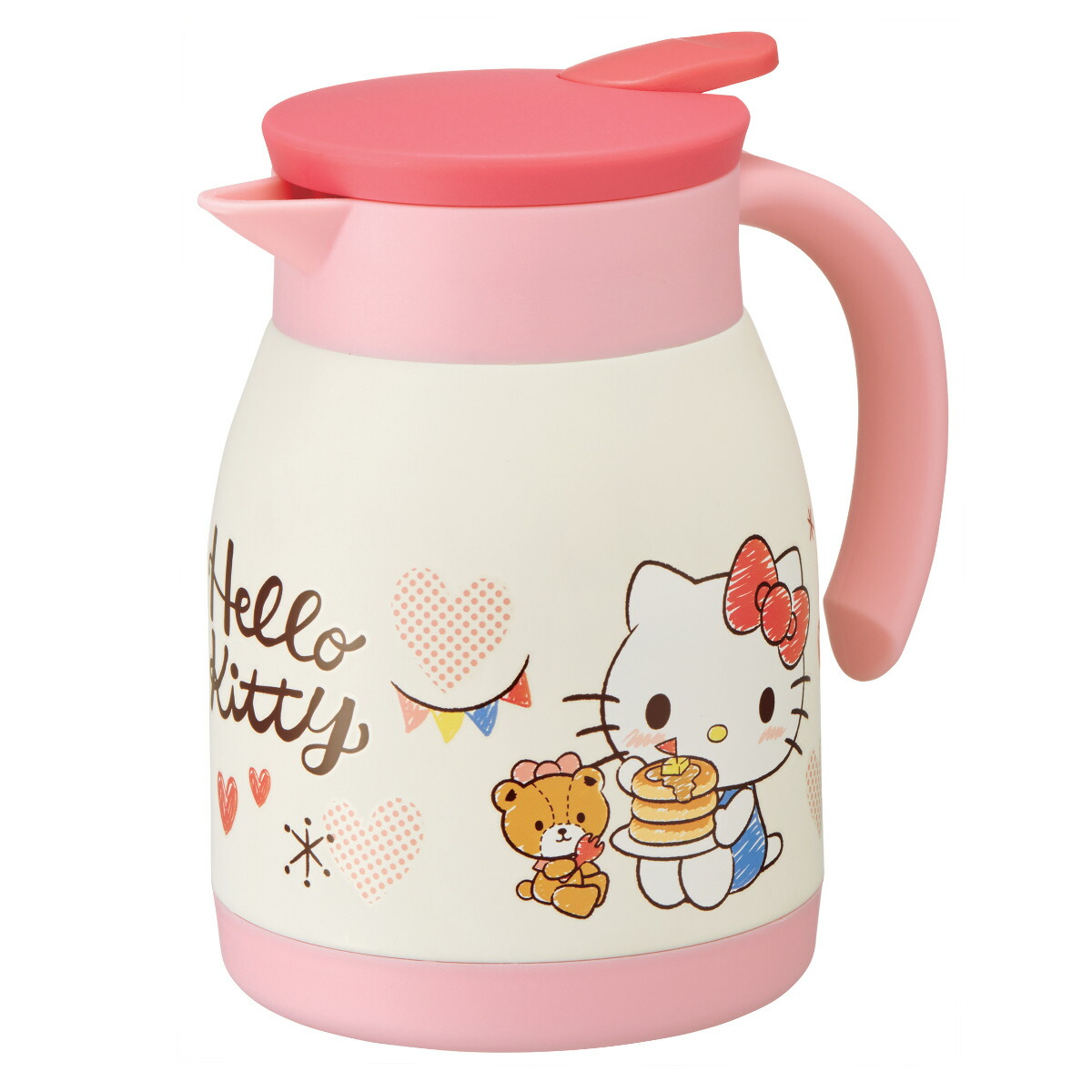 楽天市場】卓上ポット 600ml ハローキティ おやつタイム ステンレス