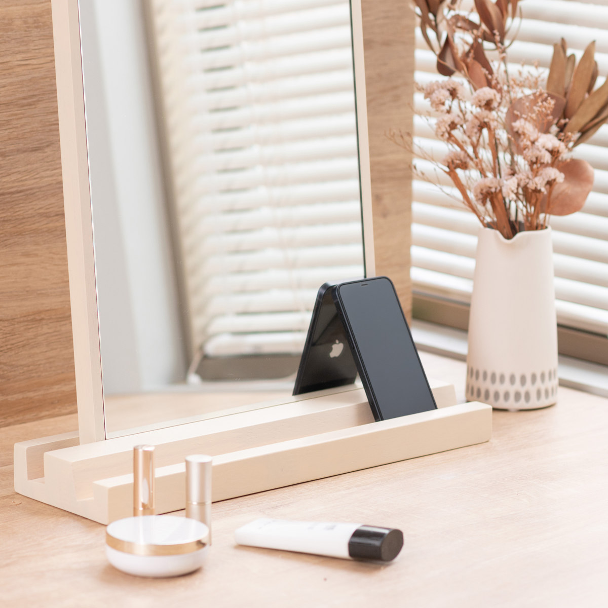 楽天市場】ミラー 卓上 POCO 幅40cm スタンドミラー 卓上ミラー デスク