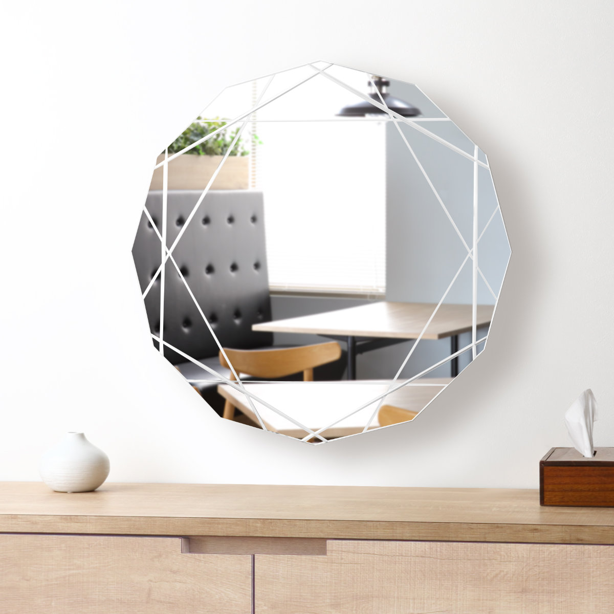 楽天市場】ミラー 壁掛け 62×62cm ウォールミラー モーデン （ 鏡