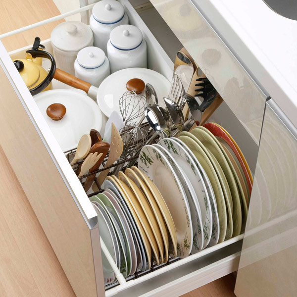 楽天市場】ディッシュスタンド 伸縮お皿収納ラック （ 伸縮 ディッシュ