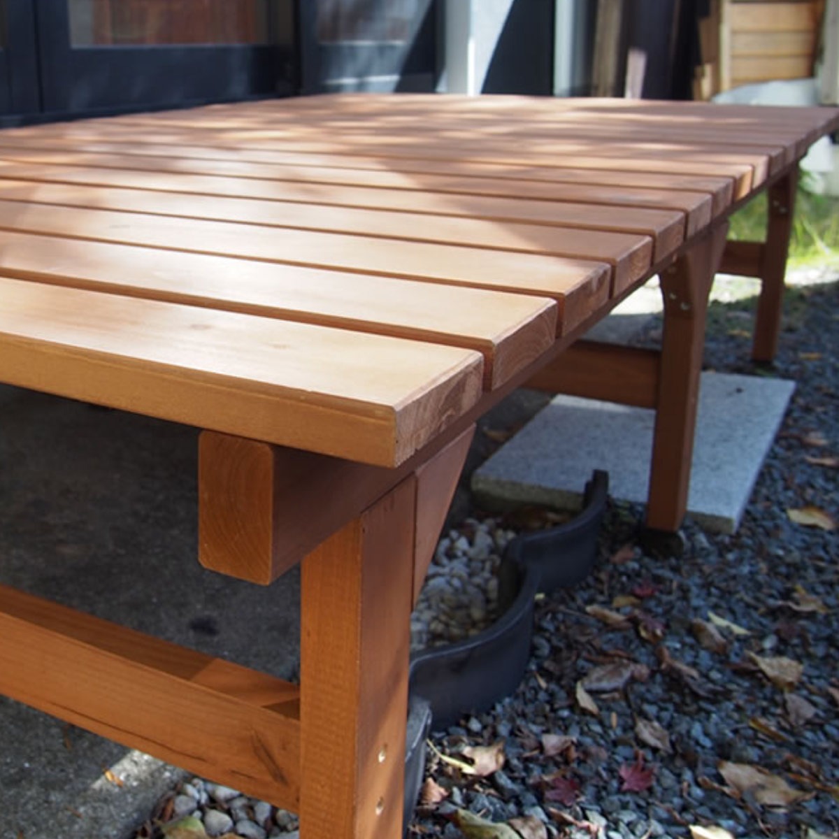 楽天市場】ユニット縁台ベンチ hiyori ステップセット 幅174.5×奥行