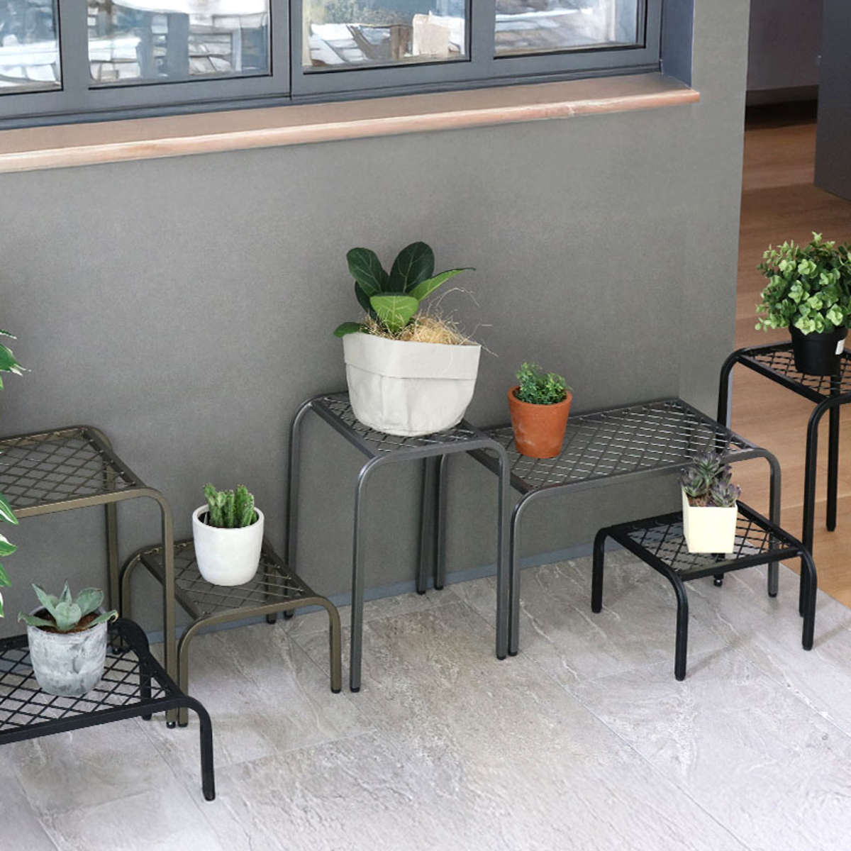 楽天市場】花台 アイアン プランタースタンド TWILL ツイル ハイサイズ