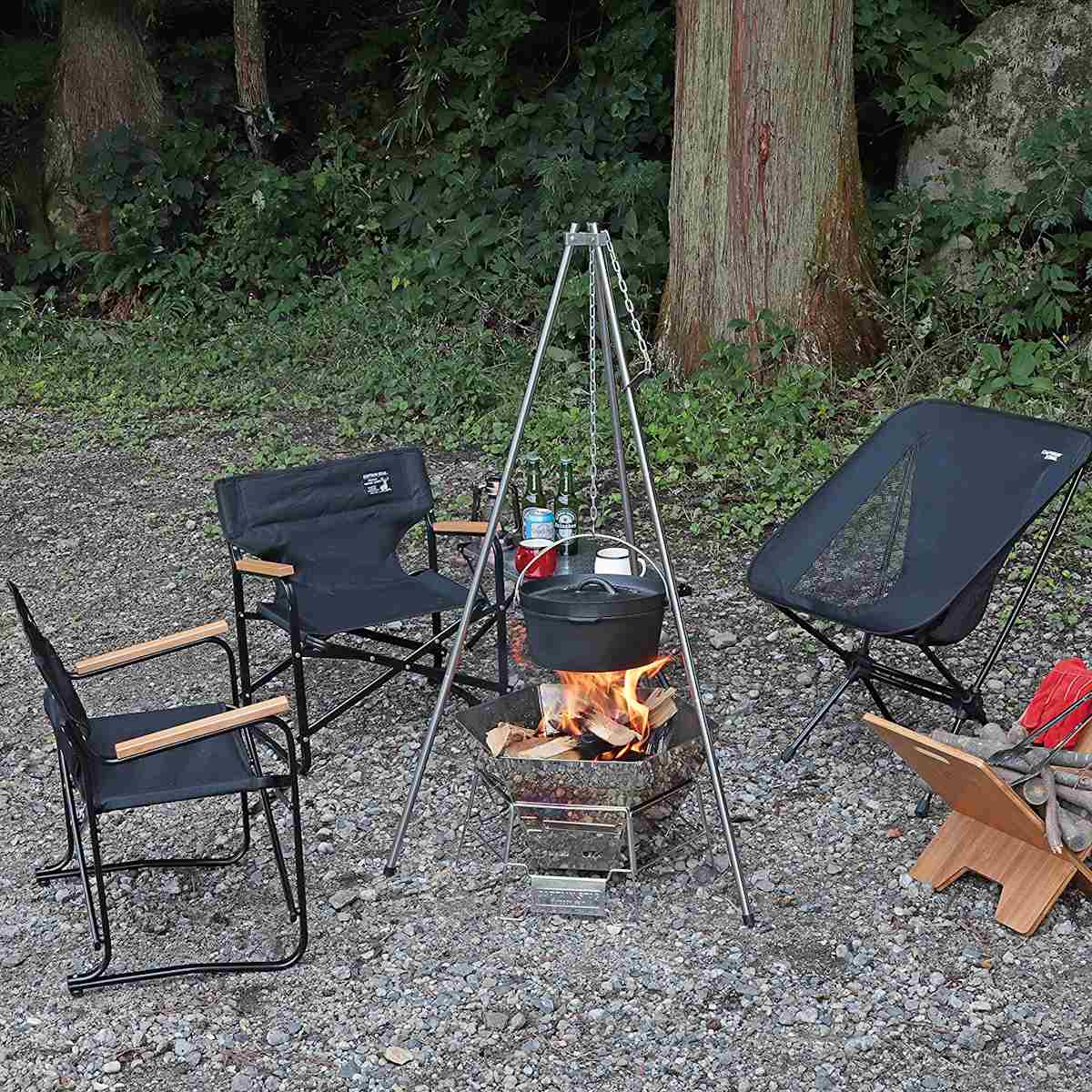 楽天市場】焚き火三脚 2Way キャプテンスタッグ （ 送料無料 CAPTAIN