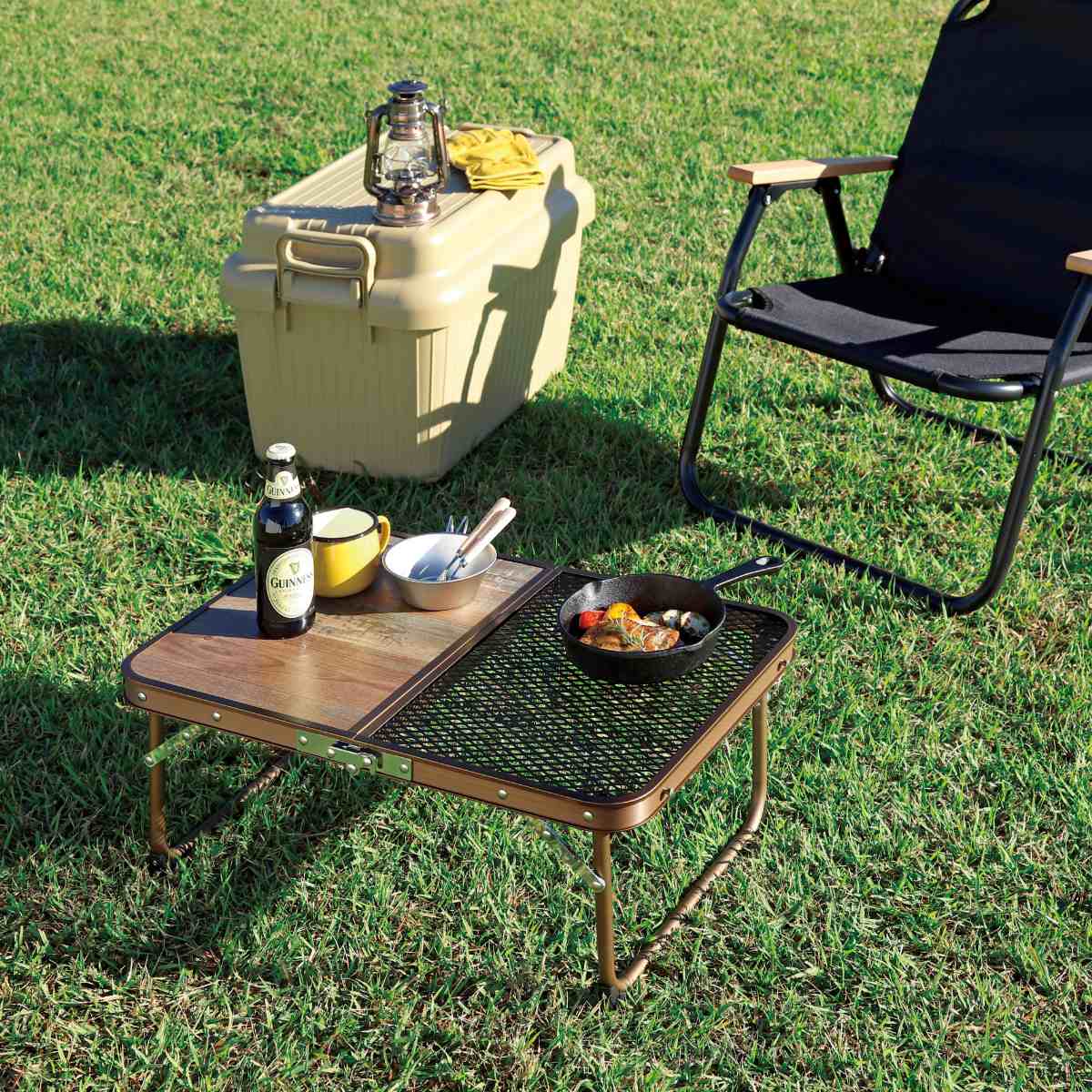 楽天市場】アウトドアテーブル 40×60 ビストロ ハーフメッシュテーブル