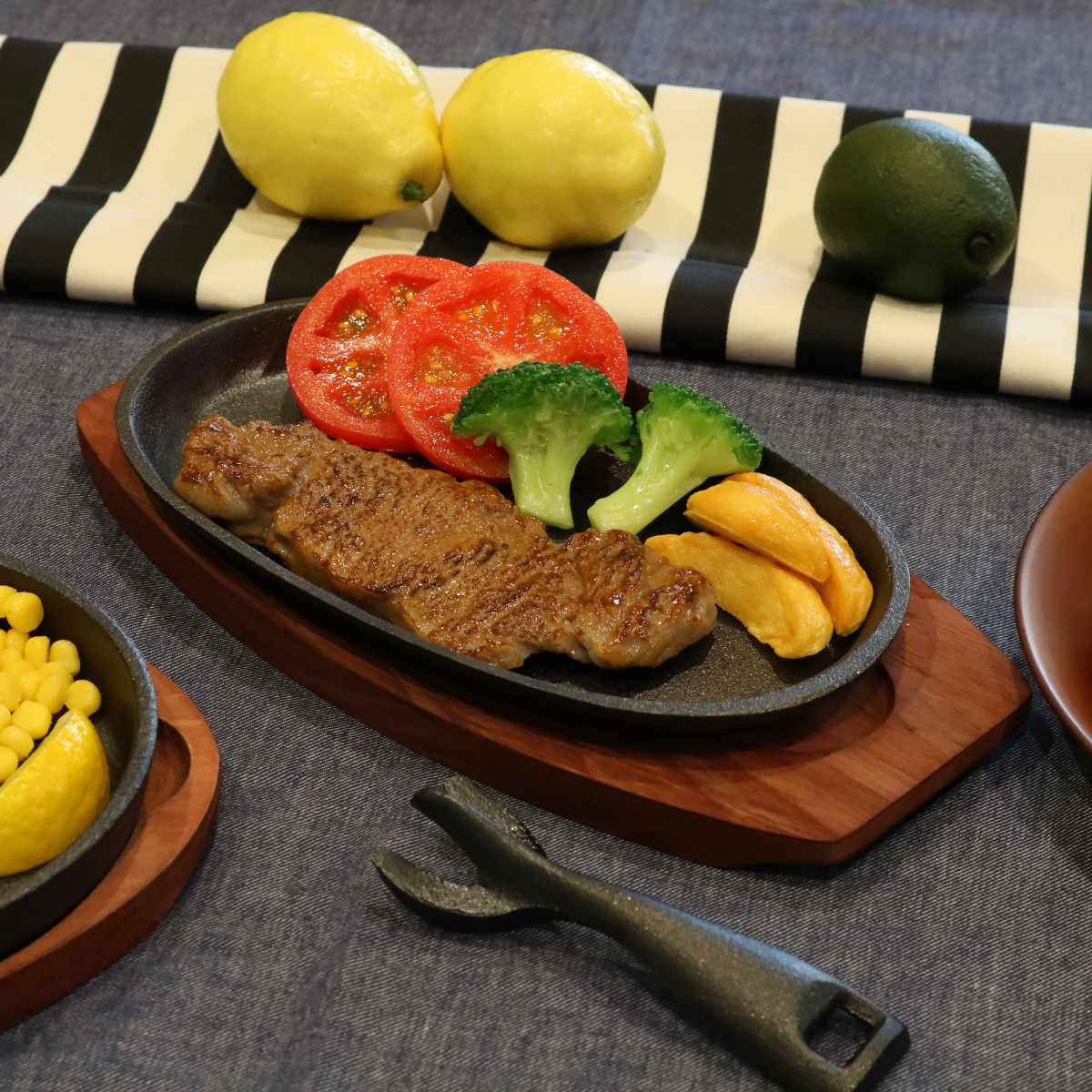 楽天市場】ステーキ皿 24cm 小判型 2枚入り スプラウト 鉄鋳物製 IH