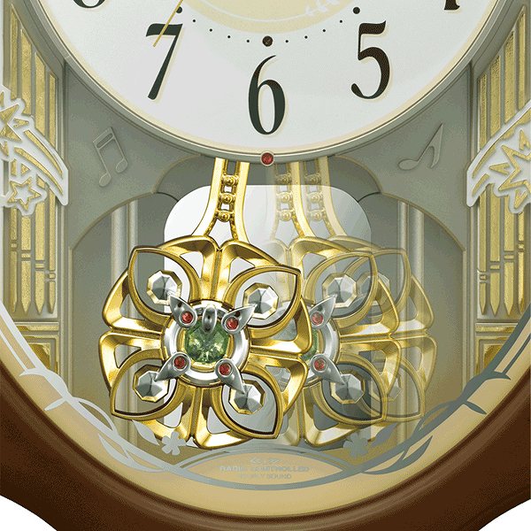 楽天市場】振り子時計 スモールワールドセレブレ 電波時計 30曲収録