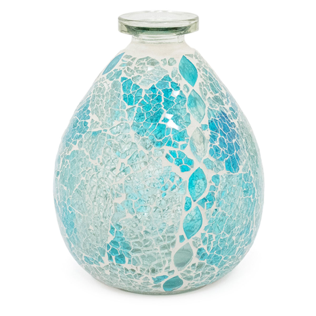 楽天市場】花瓶 モザイク フラワーベース ガラス （ 花びん 花器