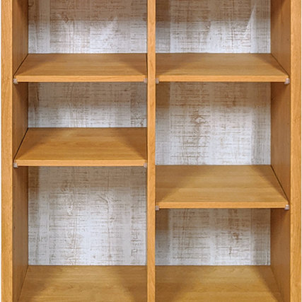 楽天市場】本棚 幅80cm 高さ130cm ブックシェルフ 可動引出し棚付