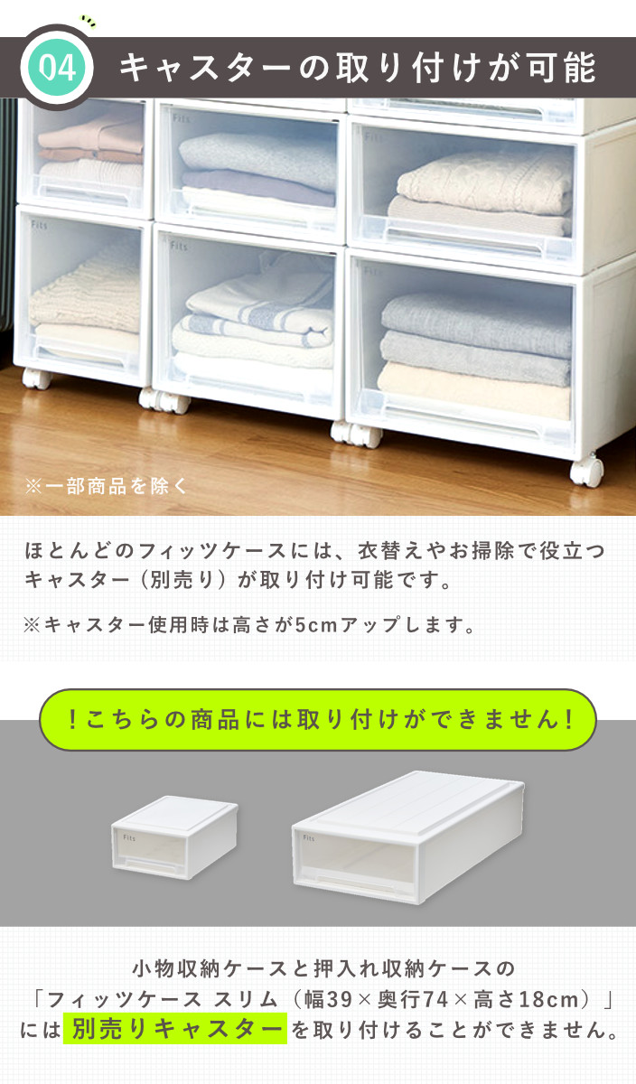 楽天市場】収納ケース Fits フィッツ フィッツケース リトル 引き出し