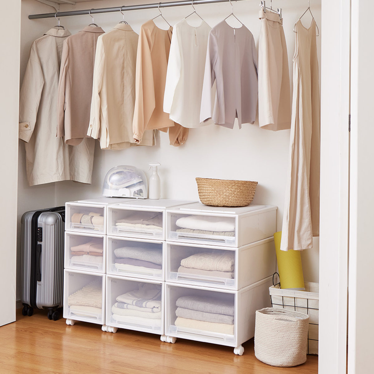 楽天市場】収納ケース Fits フィッツケース クローゼット S-53 単品 2