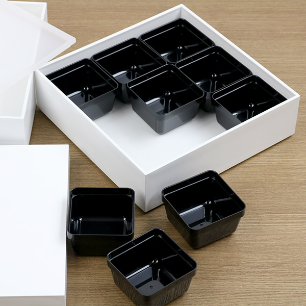 楽天市場】弁当箱 重箱 2段 3400ml 3人 4人用 21cm 角 二段重 ホワイト