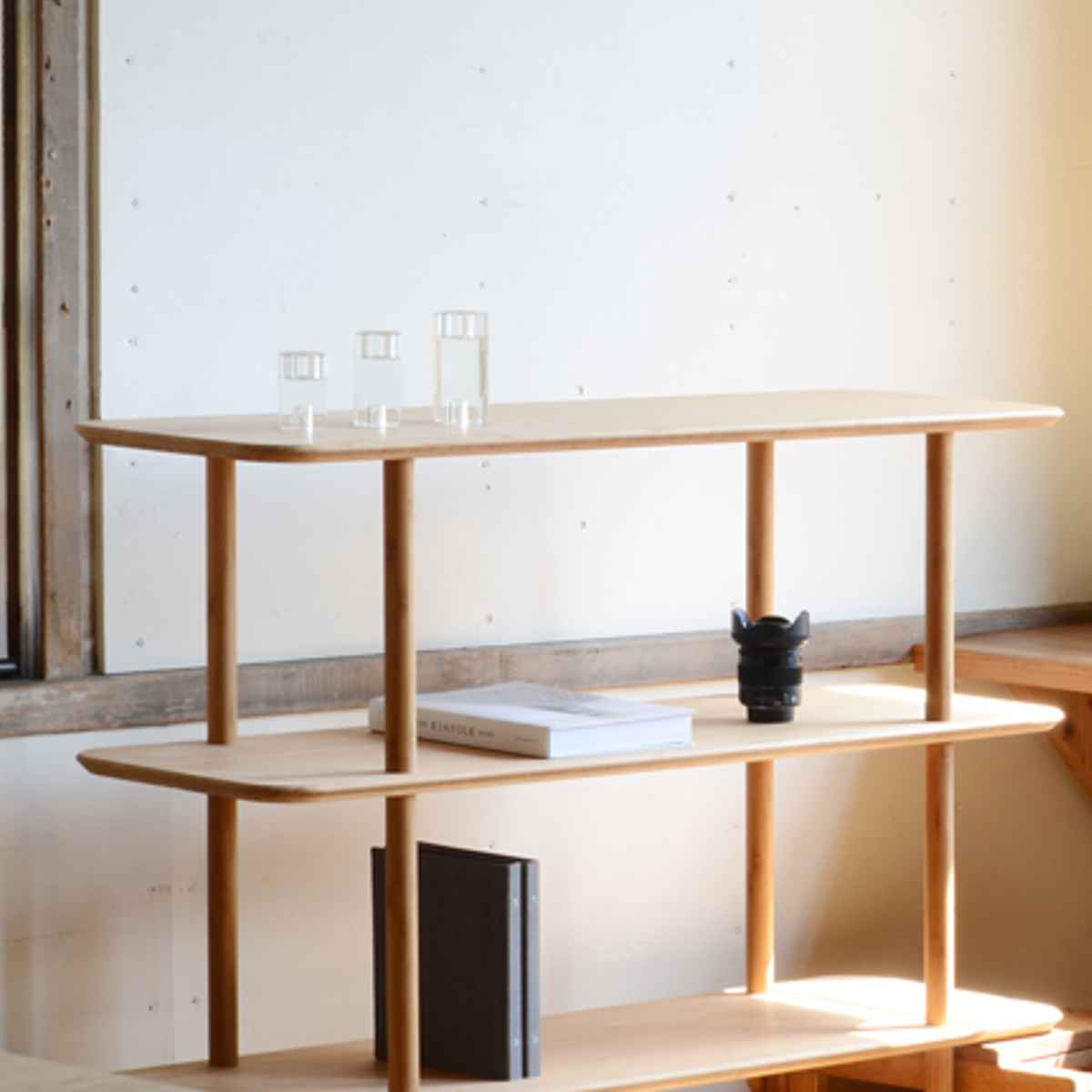 楽天市場】シェルフ 3段 幅90cm 竹製 （ ラック 日本製 オープン