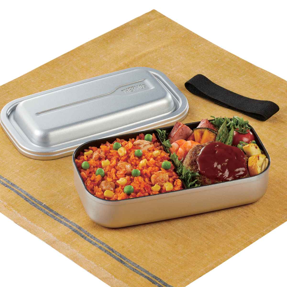 楽天市場】サーモス 弁当箱 1段 800ml アルミ フレッシュランチ