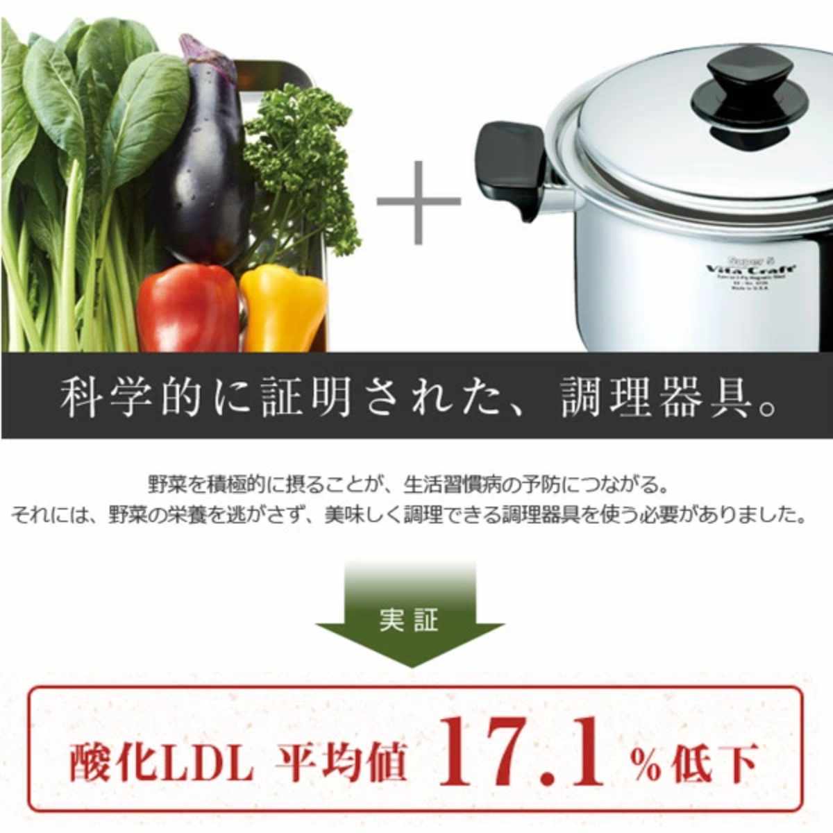 楽天市場】Vita Craft 両手鍋 24cm IH対応 アリゾナ 5.7L （ ビタ
