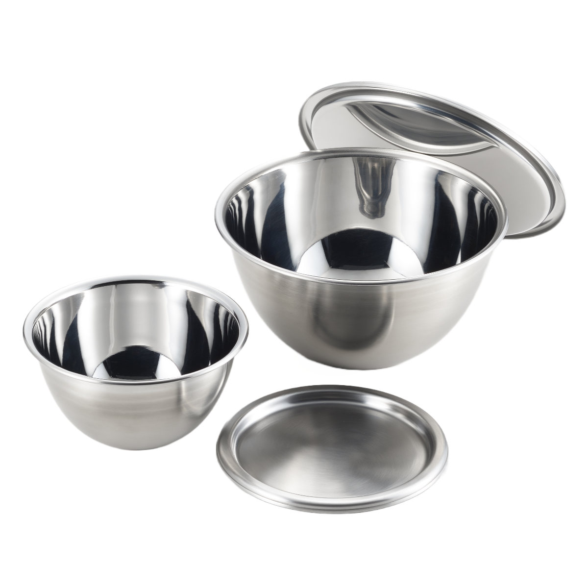 楽天市場】ボウル4点セット 15cm 21cm 郷技 蓋付き ステンレス製 日本