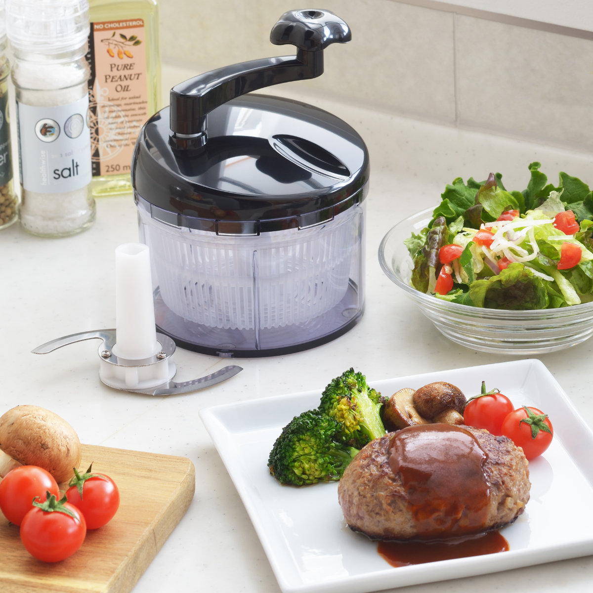 楽天市場】調理器セット ミニ 郷技 水切りチョッパー スライサー 調理